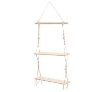PENIKOKO 1pièce Étagère Murale Suspendue Tapisserie avec Pot De Fleurs Support Décoratif Tricot à Double Niveau pour Plantes Intérieur Et Extérieur