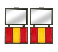 PENIKOKO 2 Boîtes de Maquillage pour Le Visage sur La Coupe Du Monde Style Drapeaux Espagnol 3 Couleurs Miscibles pour Football Match, Art Peinture Corporel pour Événements Sportifs