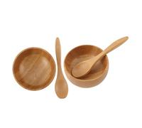 PENIKOKO 2 ensembles Bols à Masque Naturel avec Cuillères Bol Mixeur pour Soins Visage DIY Écologique et Facile à Nettoyer Adapté Maison et de Beauté