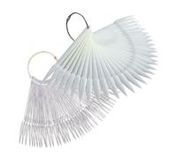 PENIKOKO 2 ensembles Set de Paniers de Pratique pour Ongles Transparentes Naturelles pour Art des Ongles et Présentations Colorées