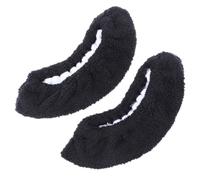 PENIKOKO 2 Paires Lot Protège Lames Élastiques Garçon Fille Peluche Absorbant pour Patins Hockey et Glace XL Noir Protection et Confortable