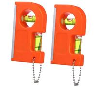 PENIKOKO 2 Pièces à Bulle Portable Règle Mini Magnétique Aluminium Calibrateur pour Photo et Bricolage