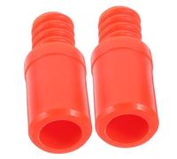 PENIKOKO 2 pièces Adaptateur Manche Plastique pour Perche de Balai et Serpillière Embouts Robustes Orange Lot de Remplacement et Antichute pour Usage Domestique et Bureau