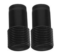 PENIKOKO 2 pièces Adaptateur Tête Filetée Noir pour Manche Télescopique et Balai Embouts de Remplacement pour Manches Droits Brosses Balais et Mops Kit de Réparation Polyvalent