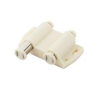 PENIKOKO 2 pièces Aimant Poussoir pour Porte de Placard Beige Fermeture Magnétique Forte Abs Bouton Perlé Daspiration pour Armoire Sécurisée et Installation Facile