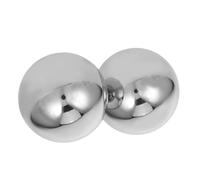 PENIKOKO 2 Pièces Balle Exercice Main Acier Inoxydable Lot Boules Solides Ergonomiques pour Renforcement Grip et Rééducation Doigts Poignets Sphère Fitness Décorative Polyvalente