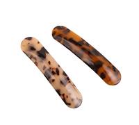 PENIKOKO 2 pièces Barrettes Marbrées Longues pour Femmes Pinces à Cheveux Solides pour Cheveux Fins et Épais Lot de Deep Tortoiseshell Light Tortoiseshell Accessoires Élégants pour Chignon