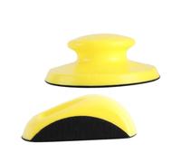 PENIKOKO 2 pièces Bloc de Ponçage Manuel Rond avec Disque Abrasif Autoagrippant Poignée Ergonomique pour Poncer et Carrosserie Contrôle Antidérapant Compatible Disques Abrasifs et de