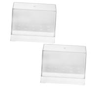 PENIKOKO 2 pièces Boîte de Rangement Manucure Support Organisateur pour Forets à Ongles Présentoir Plastique Transparent pour Ponceuse Ongles Pratique pour Atelier Nail Art
