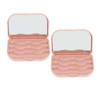 PENIKOKO 2 pièces Boîte Rangement pour Faux Cils Boîte de Stockage Portable Magnétique et Pratique pour Voyage et Organisation