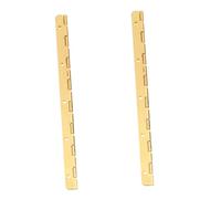 PENIKOKO 2 Pièces Charnières de Porte de Zinc Doré Paumelles Robustes pour Meubles et Armoires Installation Facile pour Placards Coffres et Boîtes Décoratives