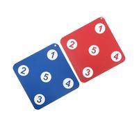 PENIKOKO 2 Pièces Cible Escrime Carrée Murale Double Face pour Entraînement à Archery et Précision Accessoire Auto-entraînement pour Amélioration des Compétences Lot de Bleu Foncé Rouge