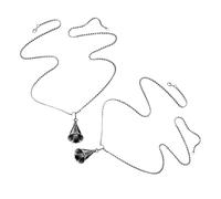 PENIKOKO 2 pièces Collier Pendentif Badminton Tridimensionnel Acier Inoxydable pour Hommes et Femmes Accessoire Street Dance Bijou Sport Polyvalent et Cadeau Original