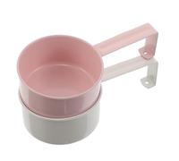 PENIKOKO 2 Pièces Cuillère Doseuse Métal pour Lessive et Alimentation Animale Cuillère de Mesure Résistante avec Crochet Suspendu Scoop Multifonction pour Détergent Liquide Riz et