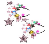 PENIKOKO 2 Pièces Five-pointed Star Headband With Soft Comfortable Material For Holiday Parties And Themed Celebrations