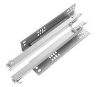 PENIKOKO 2 Pièces Glissières de Tiroir Encastrées Coulisses Invisibles à Fermeture Douce et Amortisseur Silencieux pour Meubles et Armoires Coulisses Robustes et Durables pour Commode et
