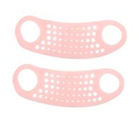 PENIKOKO 2 Pièces Lifting Et Raffermissement Du Visage Dissolvant Double Menton Ceinture Faciale En Forme De v Sous Le Menton, Resserrement Et Soulèvement Gel De Silice Rose