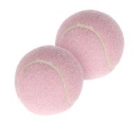 PENIKOKO 2 pièces Lot de Balles de Tennis Entraînement Légères Caoutchouc Rose pour Filles Débutantes Balle Ludique pour Jeu et Pratique sur Terrain