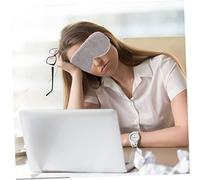 PENIKOKO 2 pièces Masque de Sommeil Peluche Doux Masque Yeux Carton Confortable et Occultant pour Voyage et Nuit Couvre-yeux Portable Anti-lumière pour Hommes et Femmes Orange et Gris