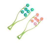 PENIKOKO 2 Pièces Masseurs Faciaux de Fleur pour Massage Auto-Massage Visage, Outils de Massage Visage pour Modelage des Lignes, Usage Quotidien à Domicile