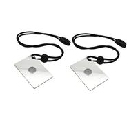 PENIKOKO 2 Pièces Miroir de Signal Sos pour Survie Extérieure Miroir Réfléchissant Acrylique Solide Outil de Secours pour Camping Randonnée Urgence