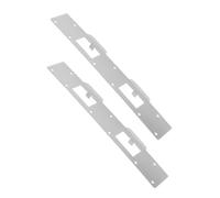 PENIKOKO 2 Pièces Plaque de Renforcement pour Loquet de Porte Protection Effraction avec Double Trou Plaque Sécurité Compatible Serrure à Pêne Dormant Installation Facile