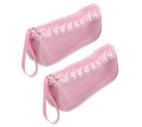 PENIKOKO 2 Pièces Pochette de Rangement pour Chaussures de Danse Ballet Rose Zippée Respirante et Imperméable Organisateur de Chaussures de Ballet pour Filles Protection Anti-poussière et