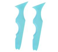 PENIKOKO 2 pièces Pochoir Silicone pour Eyeliner et Cils Réutilisable Outil Maquillage Guide Précis Peau Douce Bleu