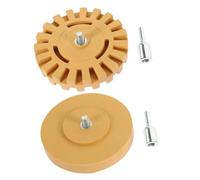 PENIKOKO 2 pièces Roue Gomme Décapante Caoutchouc Élimination Rapide Autocollants et Décalcomanies pour Voiture Camion et Maison et Résistante à Usure