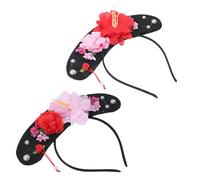 PENIKOKO 2 pièces Serre-tête Chinois Ancien pour Filles Accessoire Coiffure Traditionnel Bandeau Élégant et Confortable Cosplay et Fête