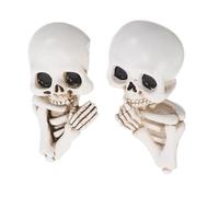 PENIKOKO 2 Pièces Stickers Muraux Crâne Résine pour Interrupteur Décor Halloween Amovible Lot pour Maison Bureau et Décoration Festive DIY