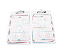 PENIKOKO 2 pièces Tableau de Hockey Glace Tableau Entraînement Effaçable Planification Stratégique Portable Outil pour Entraîneurs