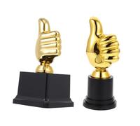 PENIKOKO 2 pièces Trophées Plastique Forme de Pouce Lot de Décorations pour Compétition Modèle de Trophée pour