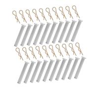 PENIKOKO 20 ensembles Lot de Goupilles Métalliques pour Accouplement Échafaudage Fixation Robuste avec Clips de Verrouillage Accessoires pour Montage Sécurisé et Ajustement Facile