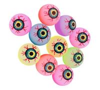 PENIKOKO 20 Pièces Balles Rebondissantes Motif Œil Elastiques Jouets de Saut pour Garçon Fille Jeux de Loisirs Couleur Aléatoire