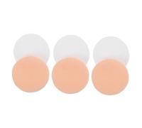 PENIKOKO 20 pièces de Maquillage Ronds Coton Doux pour Visage et Fond de Teint Éponges Cosmétiques avec Ruban Lot Mixte Blanc et Chair