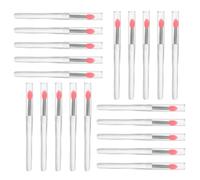 PENIKOKO 20 Pièces Lot de Bâtons Silicone pour Nail Art Pinceaux Réutilisables avec Effet Miroir Métallique pour Application Précise de Poudre Pigmentée Accessoires Manucure Polyvalents