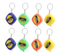PENIKOKO 20 pièces Lot de Mini Rubans Porte Clés Rétractables de Couture Portable avec Verrou Coulissant Pratique pour Mesures Précises et Usage Couleur Aléatoire Couleur Aléatoire
