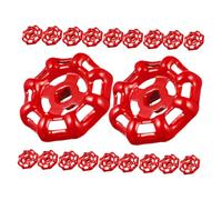 PENIKOKO 20 pièces Lot de Poignées de Robinet Métal Rouge Poignée de Rechange pour Vanne à Volant Pratique et Légère Compatible Valve Shutoff