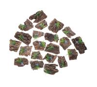 PENIKOKO 20 Pièces Natural Cork Bark for Reptile Tank Background Authentic Tree Bark Decor for Terrarium Habitat Enhancement