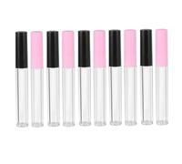 PENIKOKO 20 pièces Tubes à Transparents avec Bouchon Rose et Noir Flacons Vides pour Gloss Huile à et Maquillage Conteneurs Cosmétiques et Pratiques pour Voyage