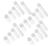 PENIKOKO 20pièces Distributeur De Liquide Cosmétique Verre Avec Couvercle Bouteilles De Voyage Vides Pour Lotion Et Huiles Essentielles Anti-fuite