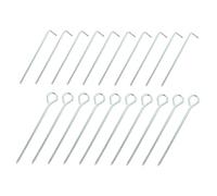 PENIKOKO 20pièces Piquets De Tente Fer pour Tente Extérieur Accessoires De Camping Clous De Fixation pour Jardin
