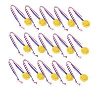 PENIKOKO 25pièces Médailles pour Garçon Fille avec Ruban pour Sport Fêtes Jeux Et Concours Orthographe Design Arrondi Et Doux