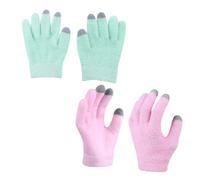 PENIKOKO 2paires Gants Hydratants Gel Pour Mains Sèches De Gants Écran Tactile Soins Des Mains Avec Ingrédients Naturels Pour Restauration Et Confort Nocturne