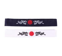 PENIKOKO 2pièces Bandeau De Samouraï Japonerie Lot De Couvre-chef Pour Karaté La Cuisine Et Déguisements Halloween