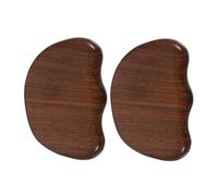 PENIKOKO 2pièces Gua Sha Scraping Board Bois Portable Pour Massage Du Visage Et Du Corps Outil De Massage Compact Matériau Pour Améliorer La Circulation Sanguine