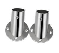 PENIKOKO 2pièces Supports De Tringle à Rideau pour Placard Acier Inoxydable Douilles à Bride pour Tringle De Douche Supports De Suspension pour Porte-Serviettes