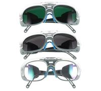 PENIKOKO 3 paires Lunettes de Soudage Protection Oculaire Verres Impact Transparentes pour Cyclisme et Travaux de Soudure