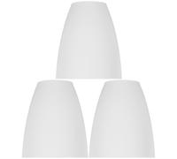 PENIKOKO 3 pièces Abat-jour Plastique Blanc Plat pour Lampadaire Diffuseur de Lumière et Léger Protection Oculaire et Décoration Moderne pour Salon et Chambre